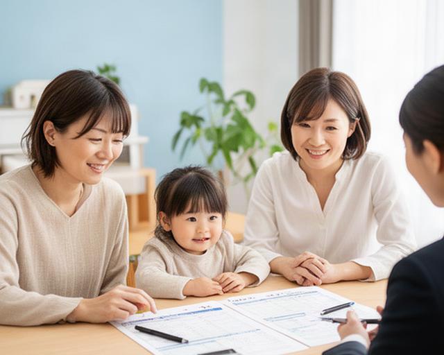 栗東市の明るい相談室で家計表を囲む子育て世帯